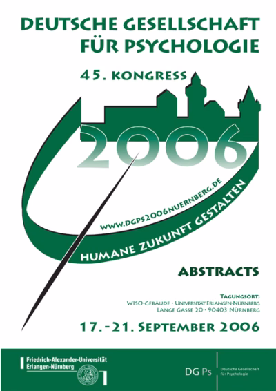 Deutsche Gesellschaft fÃ¼r Psychologie – Poster