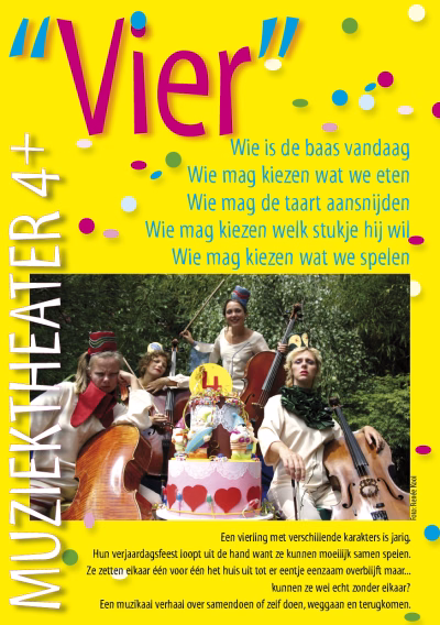 Muziektheater VIER+ – programmaflyer