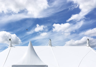 Tent in Norfolk, UK