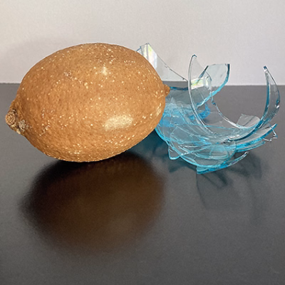 Lemon and broken blue 1151